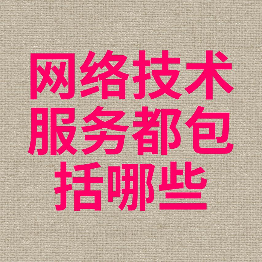 信息技术咨询服务与网络技术服务的内容解析